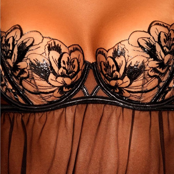 SERAPHINA
BLACK BABYDOLL LINGERIE SET - Picture 5 of 17